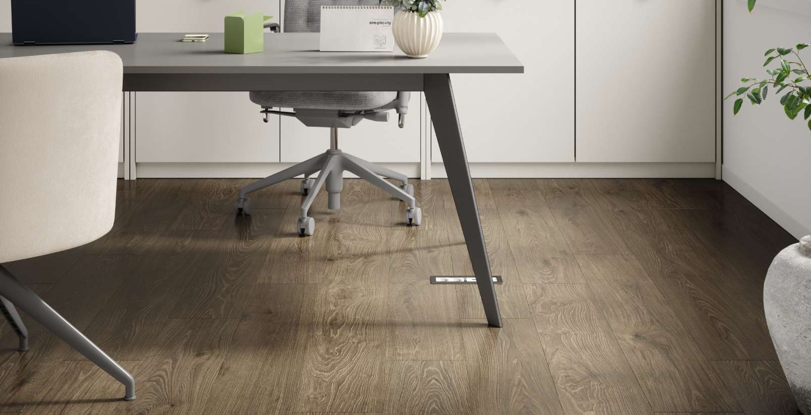 Dark Montanara Oak, MR, 8 mm, Long Plank - Room Scene